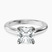 Pre-Designed Platinum Agnes Criss cross Prong Solitaire 2mm Lab Diamond Ring