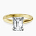 Pre-Designed 14kt Yellow Gold Agnes Criss cross Prong Solitaire 2mm Lab Diamond Ring