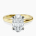Pre-Designed 10kt Yellow Gold Agnes Criss cross Prong Solitaire 2mm Lab Diamond Ring