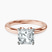 Matilda Leaf Petal Solitaire Lab Diamond Engagement Ring in 18kt Rose Gold