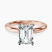 Matilda Leaf Petal Solitaire Lab Diamond Engagement Ring in 18kt Rose Gold