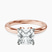 Matilda Leaf Petal Solitaire Lab Diamond Engagement Ring in 18kt Rose Gold