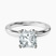 Matilda Leaf Petal Solitaire Lab Diamond Engagement Ring in 10kt White Gold