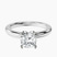 Pre-Designed 10kt White Gold Matilda Leaf Petal Solitaire Lab Diamond Ring