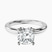 Matilda Leaf Petal Solitaire Lab Diamond Engagement Ring in 10kt White Gold