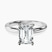 Matilda Leaf Petal Solitaire Lab Diamond Engagement Ring in 10kt White Gold