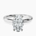 Matilda Leaf Petal Solitaire Lab Diamond Engagement Ring in 10kt White Gold