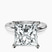 Pre-Designed Platinum Matilda Leaf Petal Solitaire Lab Diamond Ring