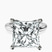 Pre-Designed Platinum Matilda Leaf Petal Solitaire Lab Diamond Ring