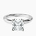Matilda Leaf Petal Solitaire Lab Diamond Engagement Ring in 10kt White Gold