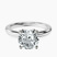 Matilda Leaf Petal Solitaire Lab Diamond Engagement Ring in 10kt White Gold