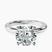 Pre-Designed 10kt White Gold Matilda Leaf Petal Solitaire Lab Diamond Ring