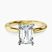 Matilda Leaf Petal Solitaire Lab Diamond Engagement Ring in 10kt Yellow Gold