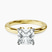 Matilda Leaf Petal Solitaire Lab Diamond Engagement Ring in 10kt Yellow Gold