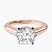 Esther Tacori Style Solitaire Lab Diamond Engagement Ring in 9ct Rose Gold