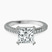 Pre-Designed 10kt White Gold Eternia Criss Cross Side Halo Lab Diamond Ring