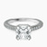 Pre-Designed Platinum Eternia Criss Cross Side Halo Lab Diamond Ring