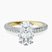 Eternia Criss Cross Side Halo Lab Diamond Engagement Ring in 10kt Yellow Gold
