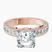Pre-Designed 10kt Rose Gold Regalia Milgrain Lab Diamond Ring
