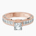Pre-Designed 10kt Rose Gold Regalia Milgrain Lab Diamond Ring