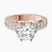 Pre-Designed 14kt Rose Gold Regalia Milgrain Lab Diamond Ring