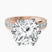 Pre-Designed 10kt Rose Gold Regalia Milgrain Lab Diamond Ring