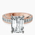 Pre-Designed 18kt Rose Gold Regalia Milgrain Lab Diamond Ring