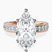 Pre-Designed 18kt Rose Gold Regalia Milgrain Lab Diamond Ring