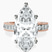 Pre-Designed 18kt Rose Gold Regalia Milgrain Lab Diamond Ring