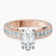 Pre-Designed 10kt Rose Gold Regalia Milgrain Lab Diamond Ring