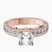 Pre-Designed 18kt Rose Gold Regalia Milgrain Lab Diamond Ring