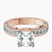 Regalia Milgrain Lab Diamond Engagement Ring in 9ct Rose Gold