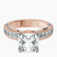 Pre-Designed 18kt Rose Gold Regalia Milgrain Lab Diamond Ring
