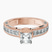 Pre-Designed 14kt Rose Gold Regalia Milgrain Lab Diamond Ring