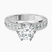 Regalia Milgrain Lab Diamond Engagement Ring in 9ct White Gold