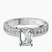 Pre-Designed 14kt White Gold Regalia Milgrain Lab Diamond Ring