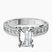 Regalia Milgrain Lab Diamond Engagement Ring in 9ct White Gold