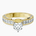 Pre-Designed 18kt Yellow Gold Regalia Milgrain Lab Diamond Ring