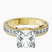 Pre-Designed 14kt Yellow Gold Regalia Milgrain Lab Diamond Ring