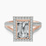 Pre-Designed 9ct Rose Gold Opulenté Antique Halo Lab Diamond Ring