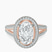 Pre-Designed 10kt Rose Gold Opulenté Antique Halo Lab Diamond Ring