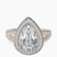 Pre-Designed 10kt Rose Gold Opulenté Antique Halo Lab Diamond Ring