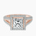Pre-Designed 18kt Rose Gold Opulenté Antique Halo Lab Diamond Ring