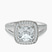 Pre-Designed Platinum Opulenté Antique Halo Lab Diamond Ring
