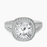 Pre-Designed 18kt White Gold Opulenté Antique Halo Lab Diamond Ring