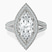 Pre-Designed 14kt White Gold Opulenté Antique Halo Lab Diamond Ring