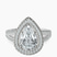 Pre-Designed Platinum Opulenté Antique Halo Lab Diamond Ring