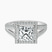 Pre-Designed 10kt White Gold Opulenté Antique Halo Lab Diamond Ring