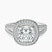 Pre-Designed Platinum Opulenté Antique Halo Lab Diamond Ring