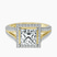Pre-Designed 18kt Yellow Gold Opulenté Antique Halo Lab Diamond Ring